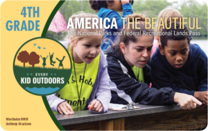 The 4th-Grade Every Kid Outdoors Pass card — issued free to US fourth-grade students for their school year.