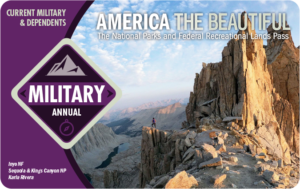 The Military Annual Pass card — issued free to active-duty US military and dependents.